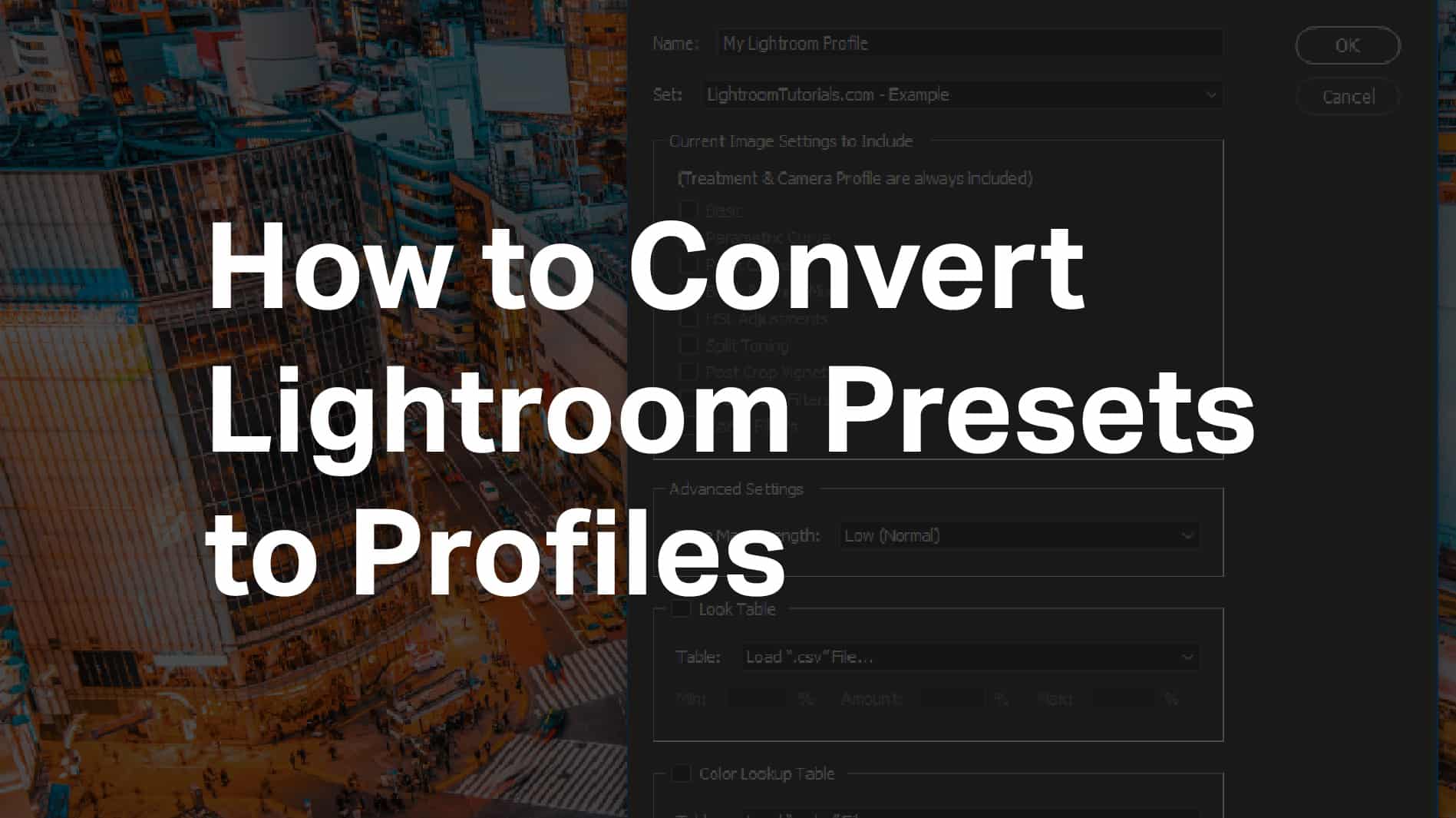 How to Convert Lightroom Presets to Lightroom Profiles